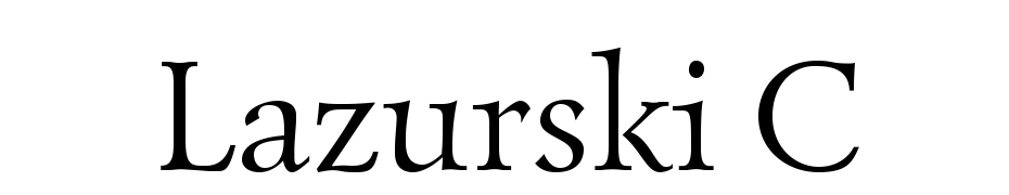 Lazurski C cкачати шрифт безкоштовно